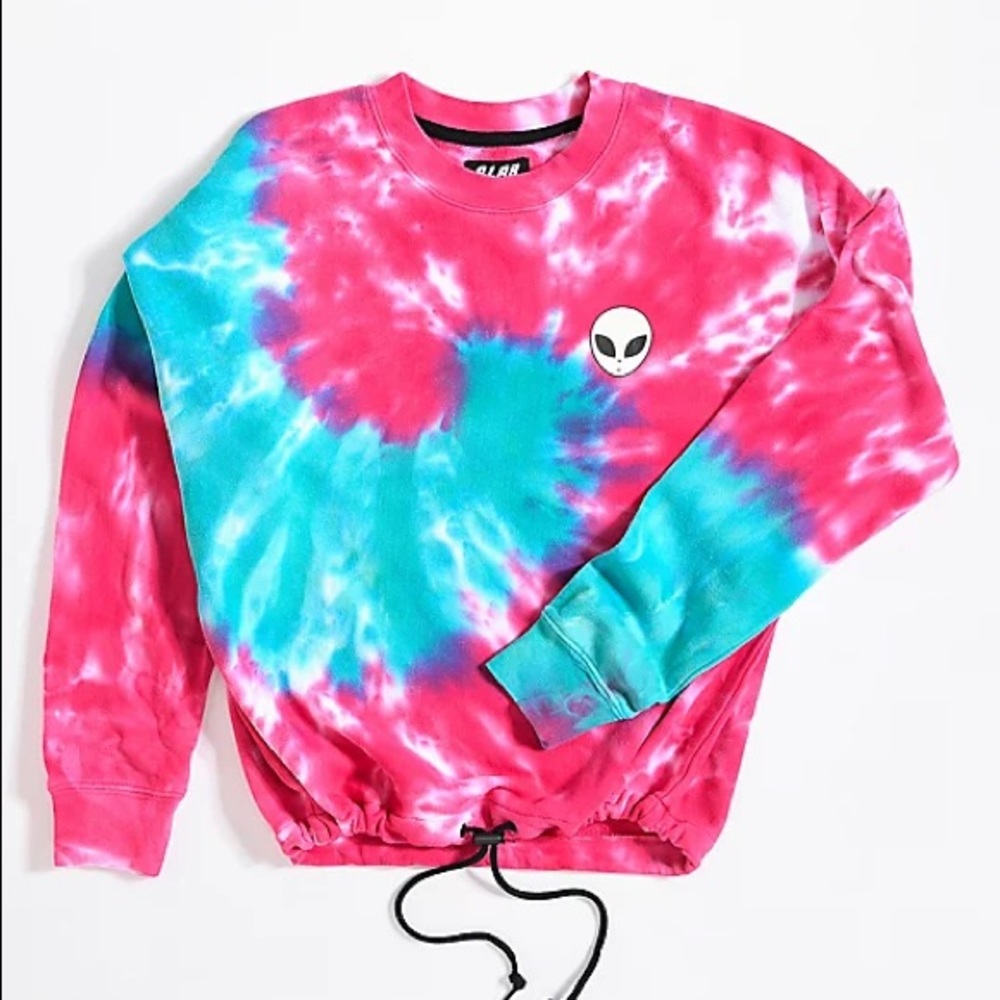 A-LAB tie dye alien sweatshirt